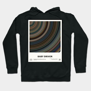 minimal_Baby Driver Abstract Circular  Movie Hoodie